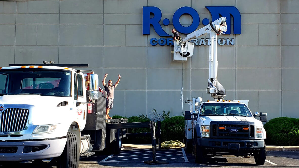installing a letter sign